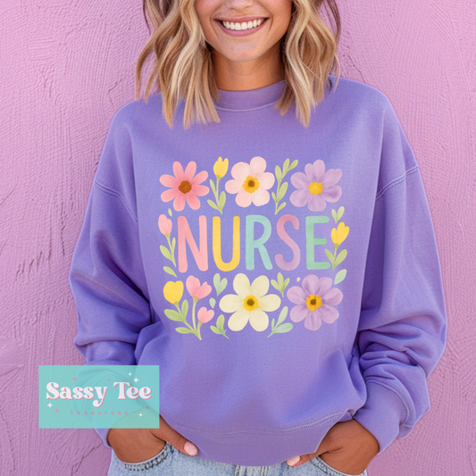 NURSE SPRING FLOWERS **Preorder/Restock Ships in 5-10 biz days**