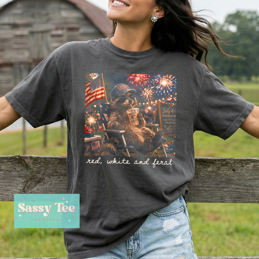 RED WHITE FERAL For Darker Colors **Preorder/Restock Ships in 5-10 biz days**