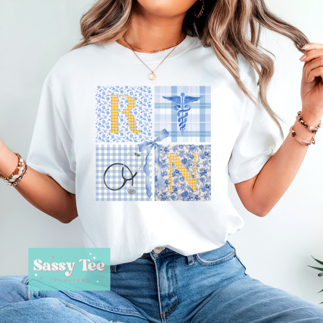 RN BLUE NURSE BOW **Preorder/Restock Ships in 5-10 biz days**