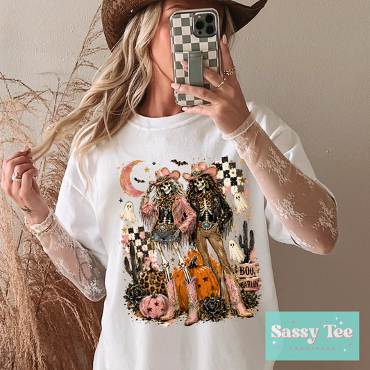 SPOOKY COWGIRLS WESTERN RETRO SKELETONS **Preorder/Restock Ships in 5-10 biz days**