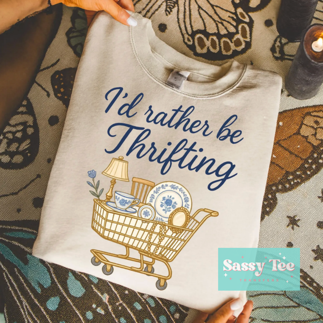 I'D RATHER BE THRIFTING CART **Preorder/Restock Ships in 5-10 biz days**