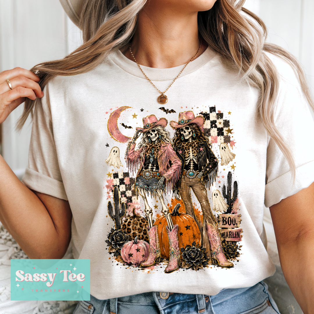 SPOOKY COWGIRLS WESTERN RETRO SKELETONS **Preorder/Restock Ships in 5-10 biz days**