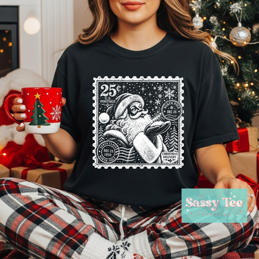 SANTA STAMP For Darker Colors **Preorder/Restock Ships in 5-10 biz days**