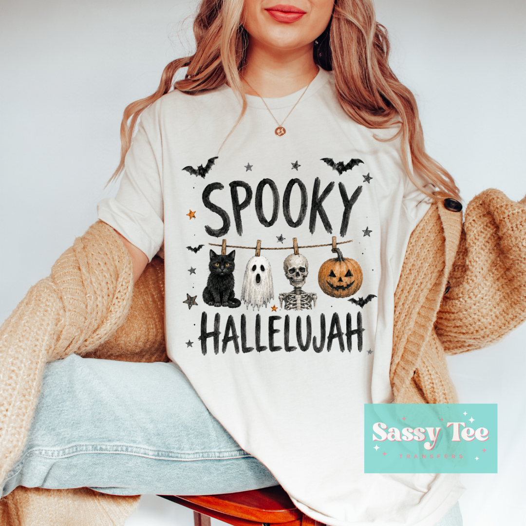 SPOOKY HALLELUJAH CLOTHES LINE CAT **Preorder/Restock Ships in 5-10 biz days**