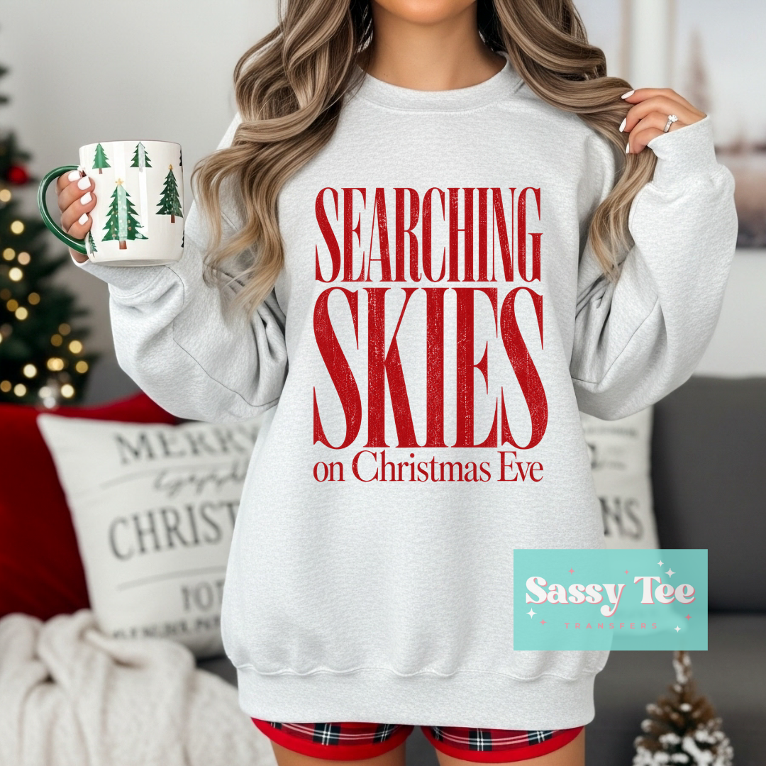 SEARCHING SKIES ON CHRISTMAS EVE RED **Preorder/Restock Ships in 5-10 biz days**