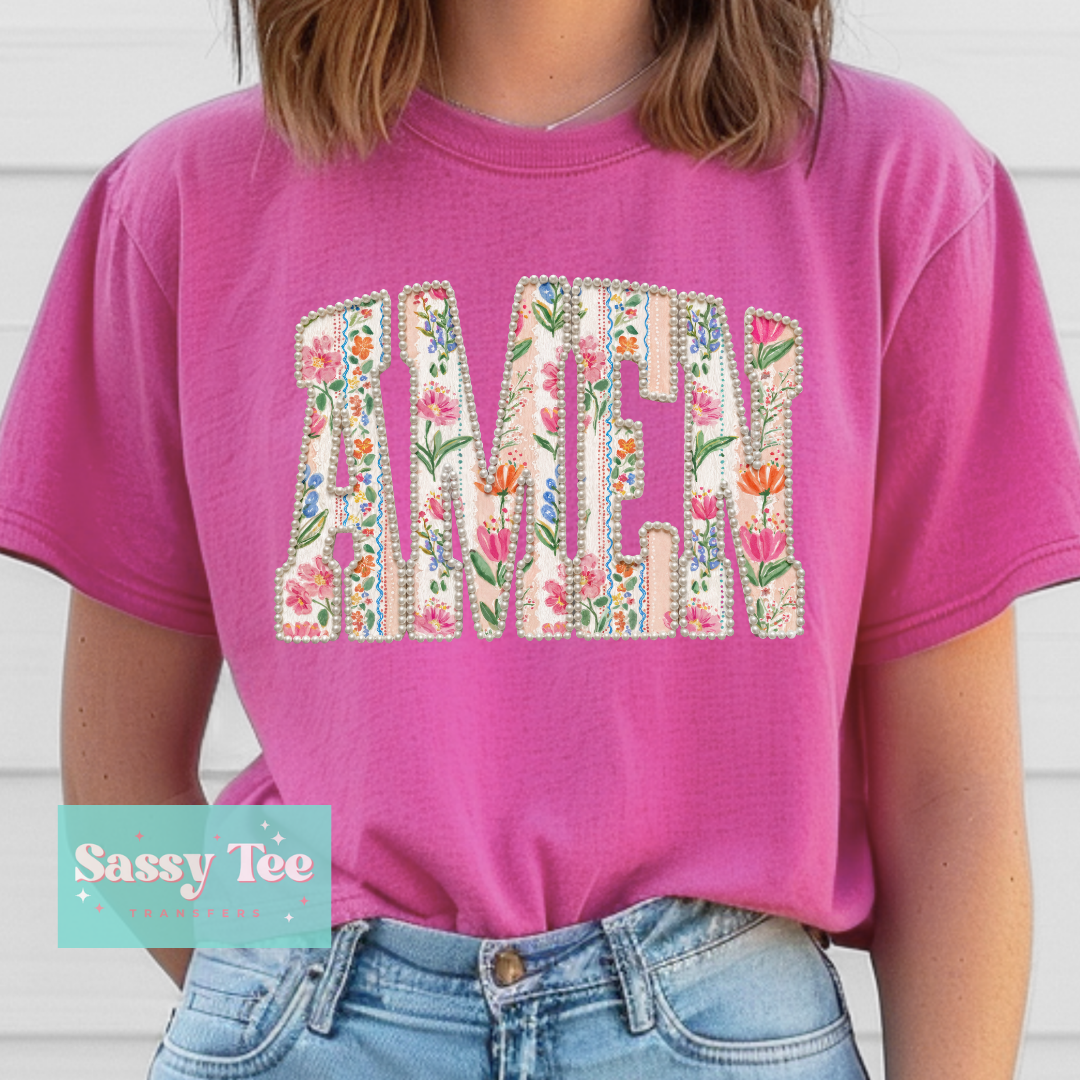 AMEN VINTAGE FLORAL FAUX **Preorder/Restock Ships in 5-10 biz days**