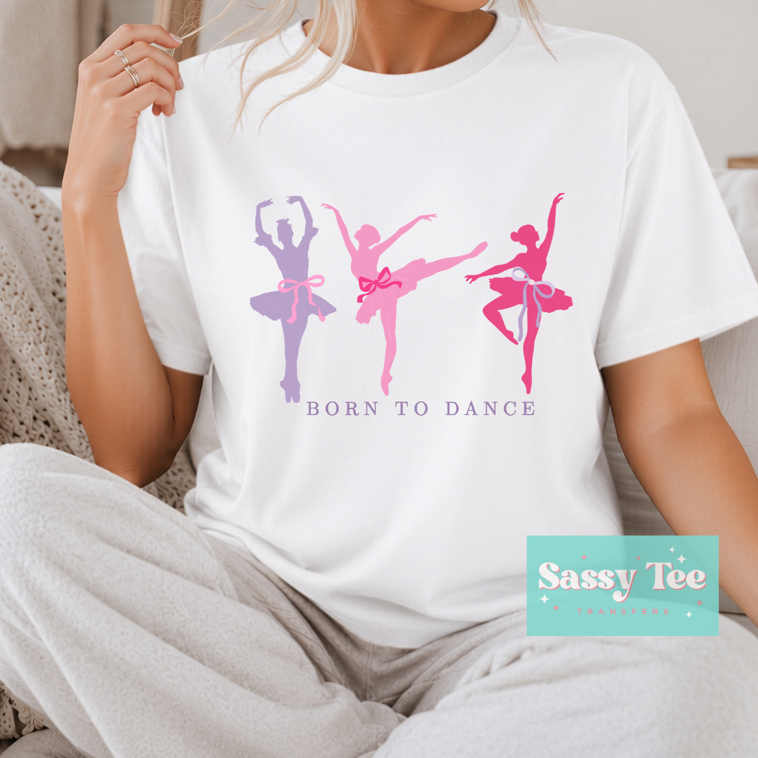 BORN TO DANCE PURPLE PINK Adult **Preorder/Restock Ships in 5-10 biz days**