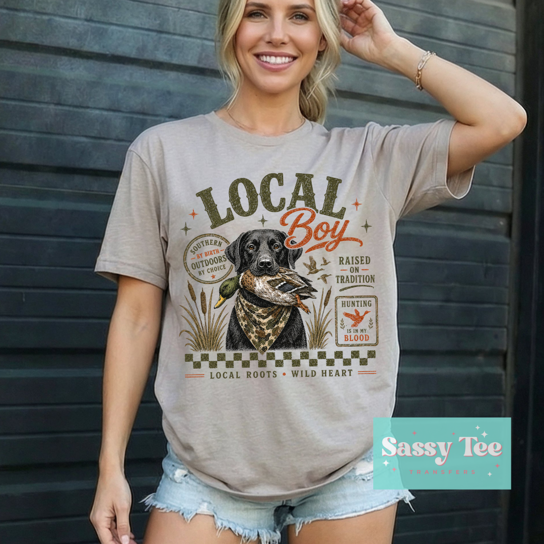 LOCAL BOY HUNTING DOG RETRO **Preorder/Restock Ships in 5-10 biz days**