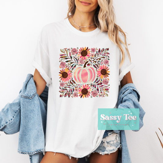 PINK PUMPKIN RETRO SUNFLOWER **Preorder/Restock Ships in 5-10 biz days**