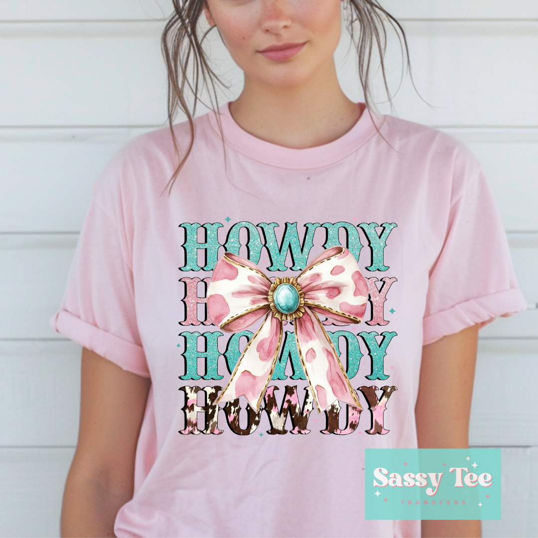 HOWDY COQUETTE PINK TURQUOISE **Ships in 5-8 biz days**