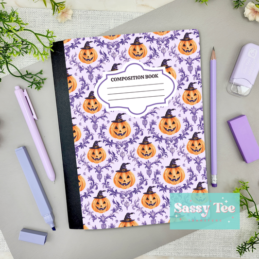 PUMPKINS PURPLE VINTAGE Peel + Stick Notebook Cover SET