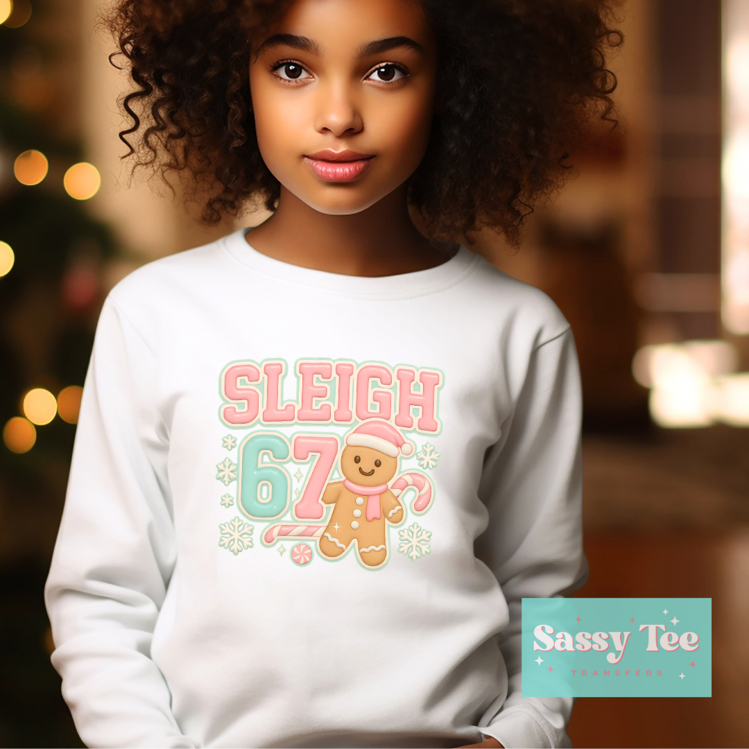 SLEIGH SIX SEVEN TREND PINK MINT GINGERBREAD Kids **Preorder/Restock Ships in Est. 5-10 biz days**