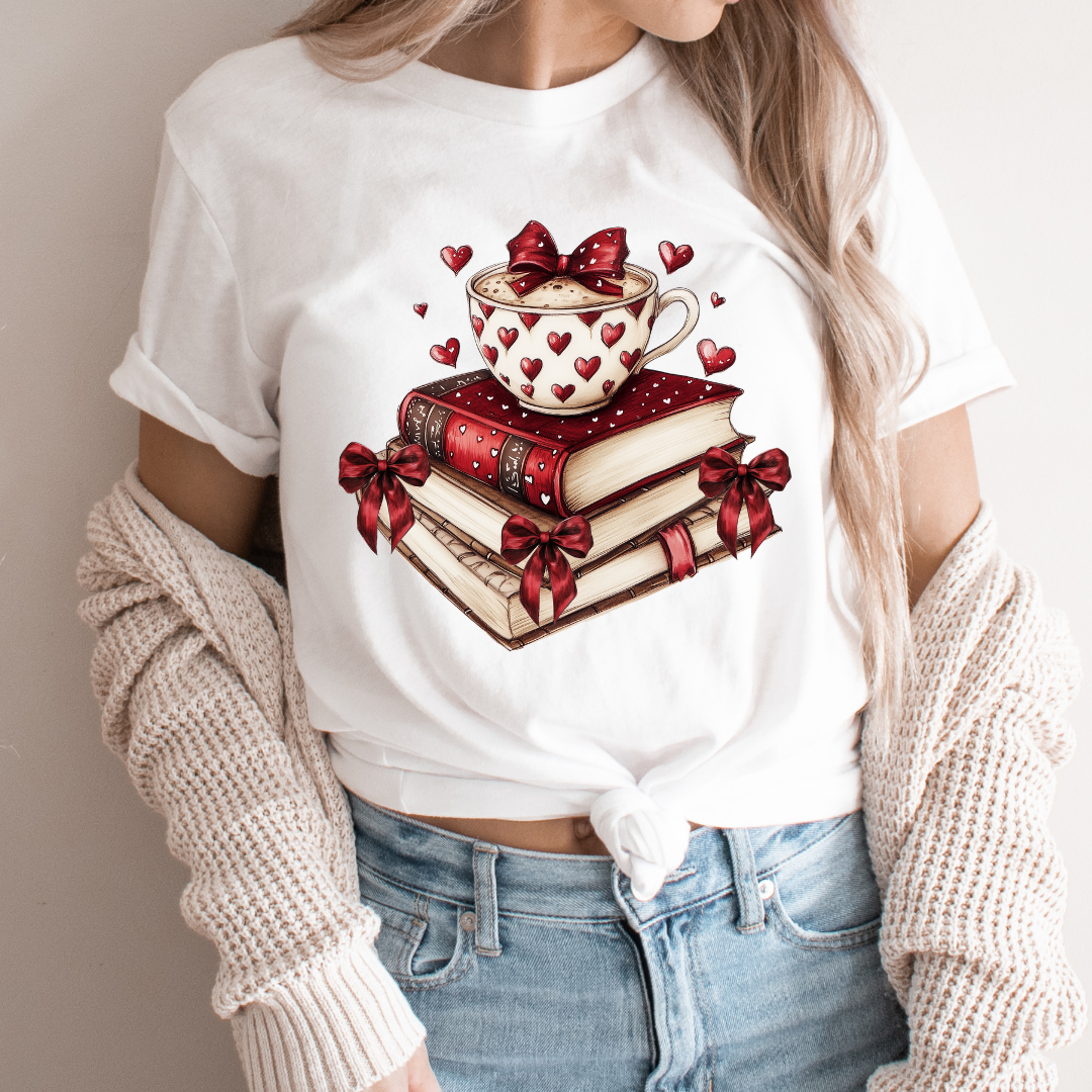 BOOK LOVE BOW RED VALENTINE *Ships in 5-9 biz days**