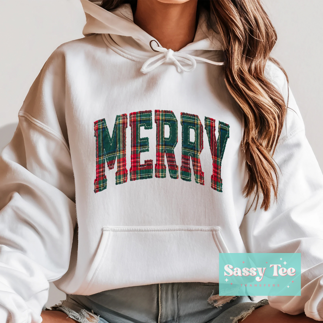 MERRY PLAID FAUX PATCHWORK **Preorder/Restock Ships in 5-10 biz days**