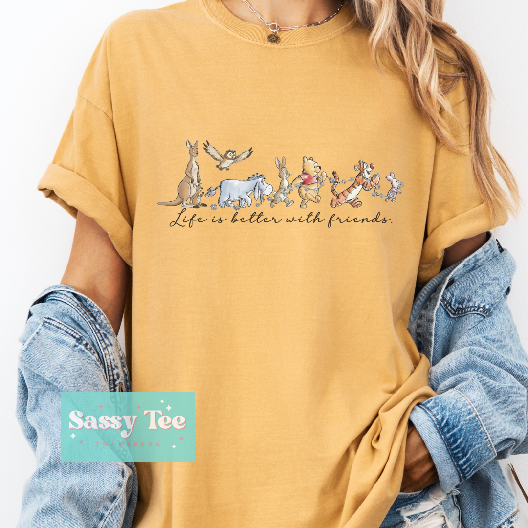 LIFE IS BETTER WITH FRIENDS POOH **Preorder/Restock Ships in 5-10 biz days**