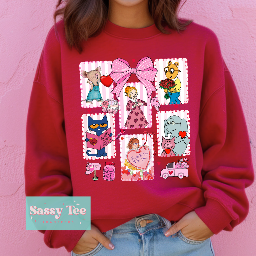 CHILDREN'S BOOKS VALENTINE FRAMES BOW **Preorder/Restock Ships in 5-10 biz days**