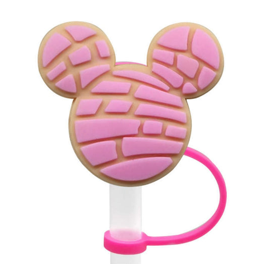 PINK MOUSE STRAW TOPPER
