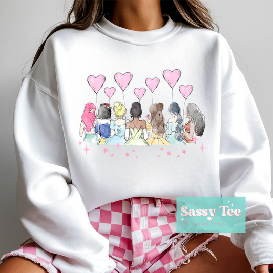 PRINCESS BACK VALENTINE HEARTS **Preorder/Restock Ships in 5-10 biz days**