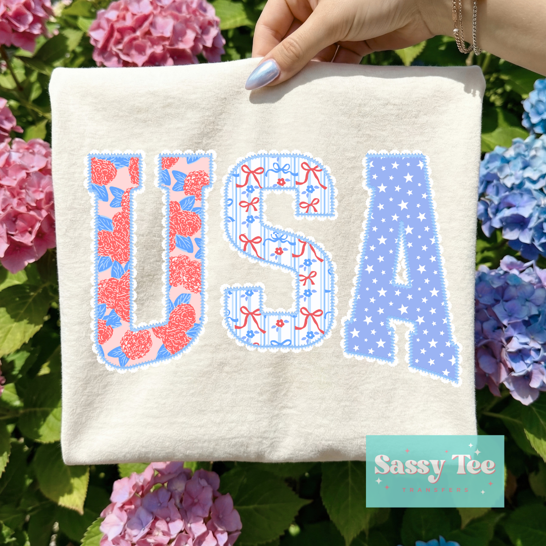 USA PREPPY HYDRANGEA BOWS **Preorder/Restock Ships in 5-10 biz days**
