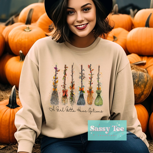 A GIRL NEEDS OPTIONS WITCH **Preorder/Restock Ships in 5-10 biz days**