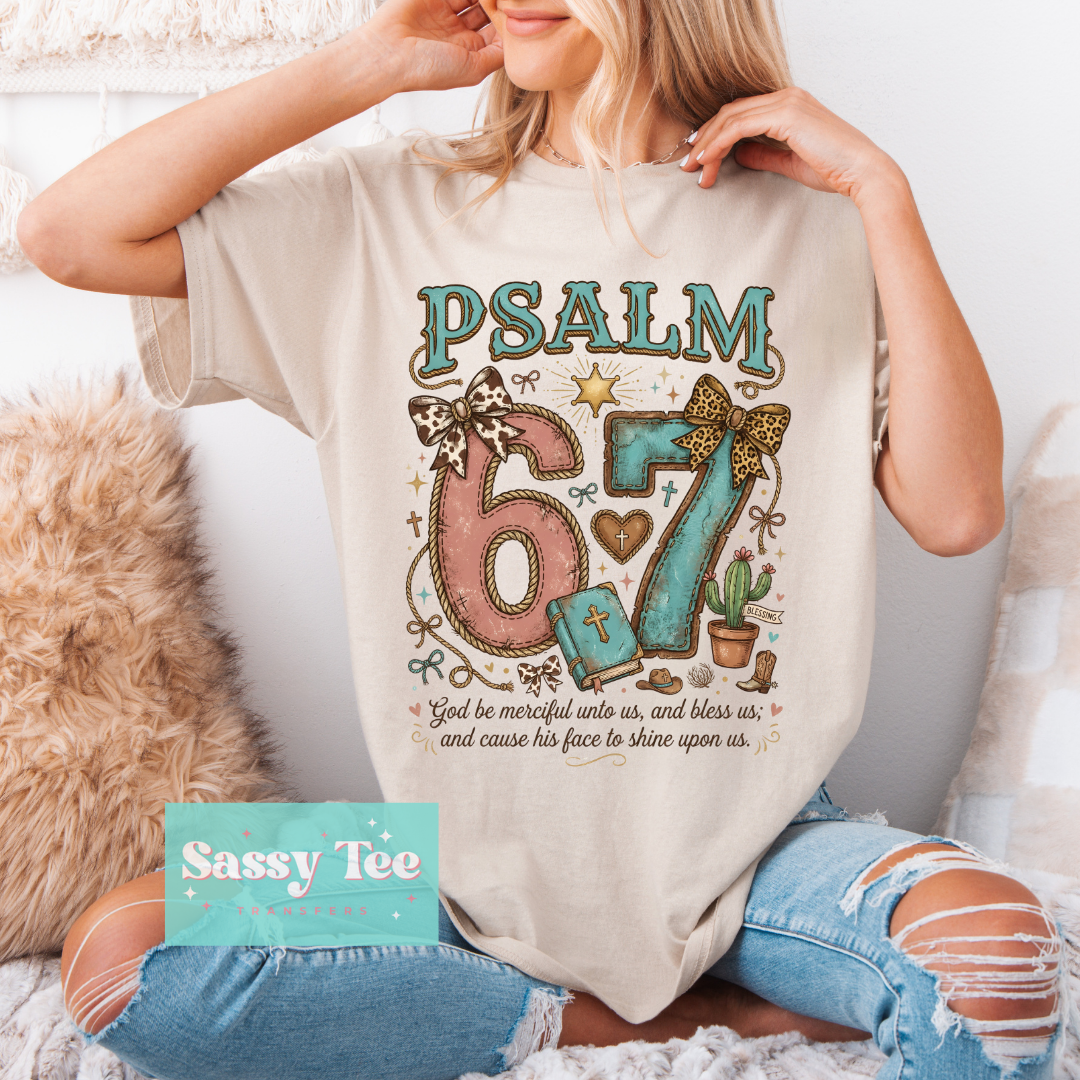 PSALM SIX SEVEN TURQUOISE WESTERN **Preorder/Restock Ships in 5-10 biz days**
