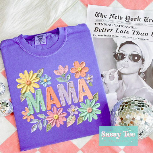 MAMA FLORAL FAUX TEXTURE PAINT **Preorder/Restock Ships in 5-10 biz days**