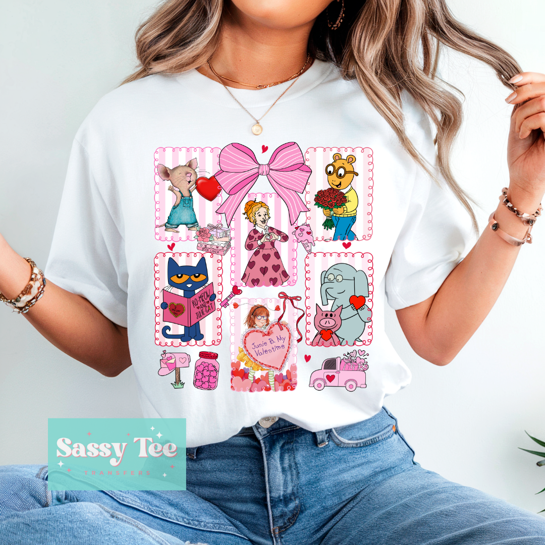 CHILDREN'S BOOKS VALENTINE FRAMES BOW **Preorder/Restock Ships in 5-10 biz days**