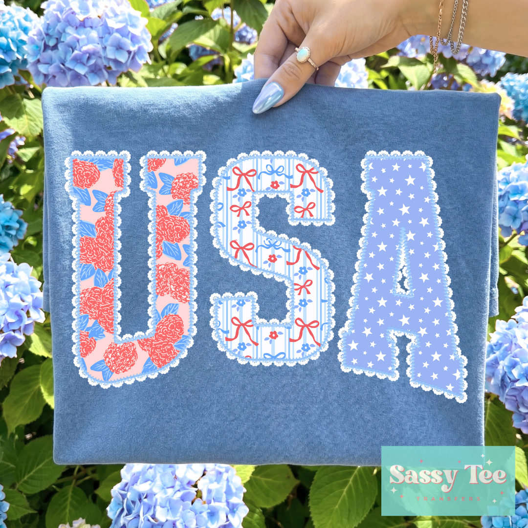 USA PREPPY HYDRANGEA BOWS **Preorder/Restock Ships in 5-10 biz days**