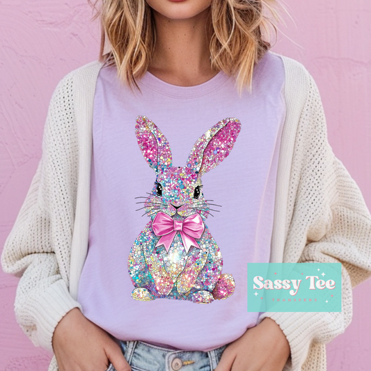 GLITTER BUNNY BOW