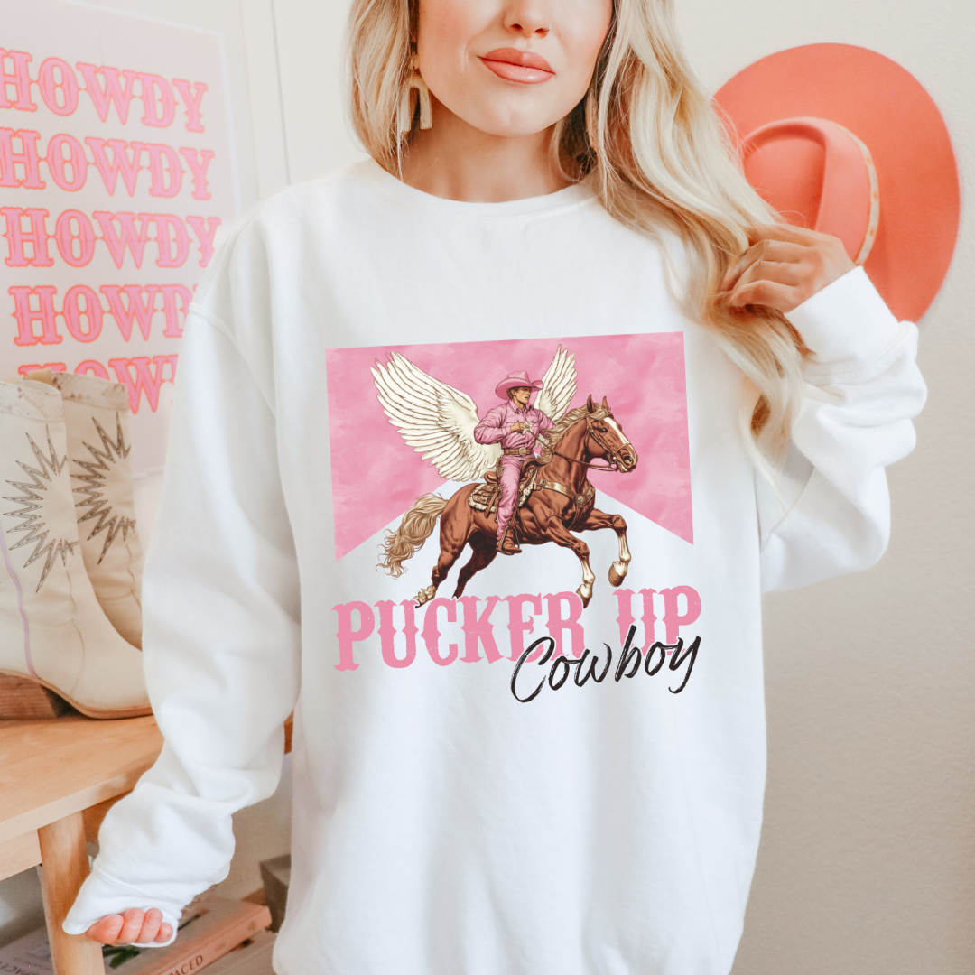 PUCKER UP COWBOY PINK