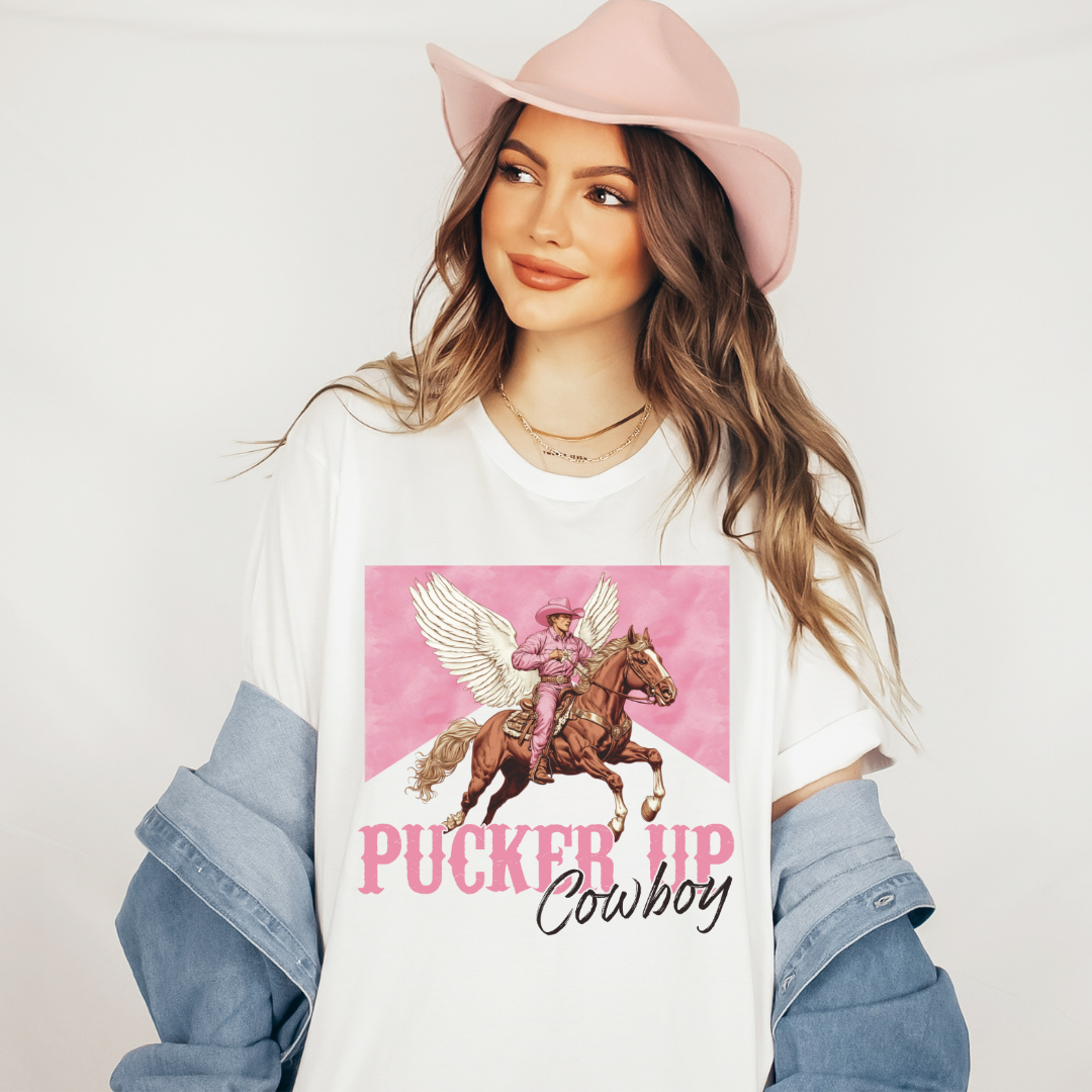 PUCKER UP COWBOY PINK