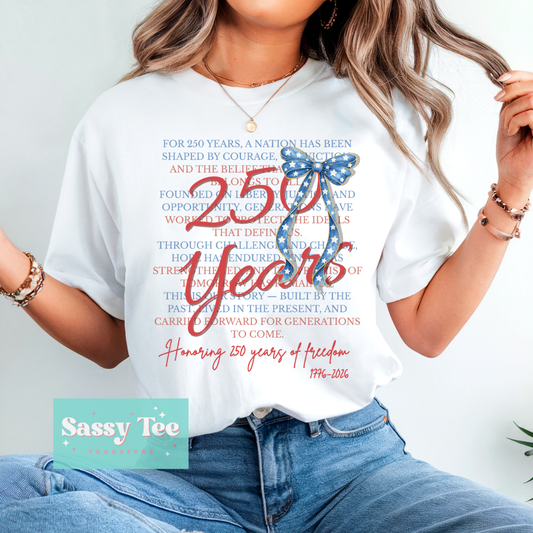 250 YEARS HONORING BOW **Preorder/Restock Ships in 5-10 biz days**