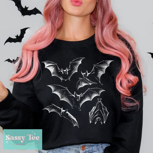 BATS WHITE For Darker Colors **Preorder/Restock Ships in 5-10 biz days**