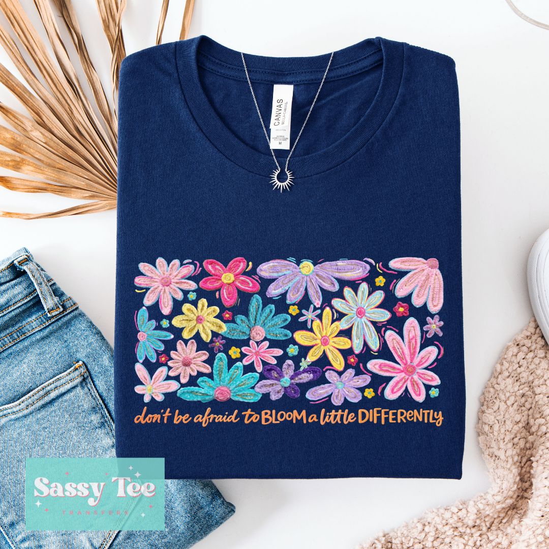 DON'T BE AFRAID TO BLOOM DIFFERENTLY FAUX YARN FLOWERS **Preorder/Restock Ships in 5-10 biz days**