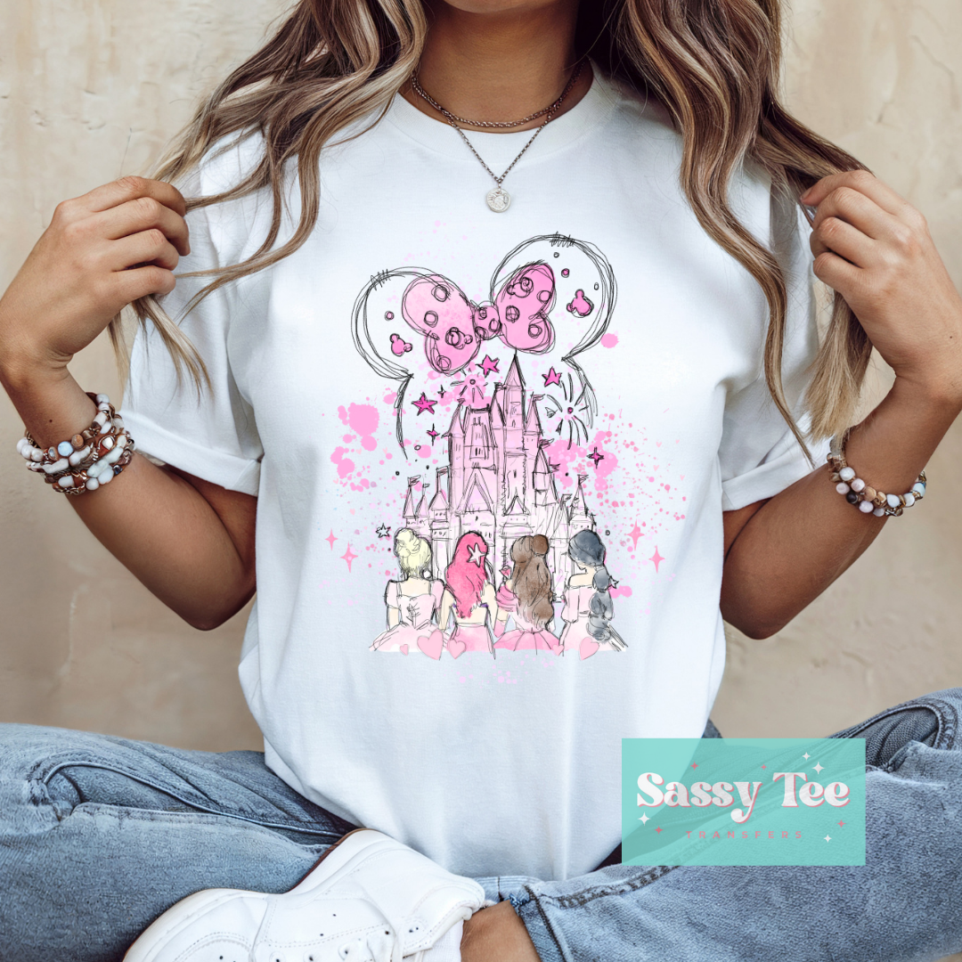 PRINCESS MOUSE CASTLE BACK VALENTINE **Preorder/Restock Ships in 5-10 biz days**