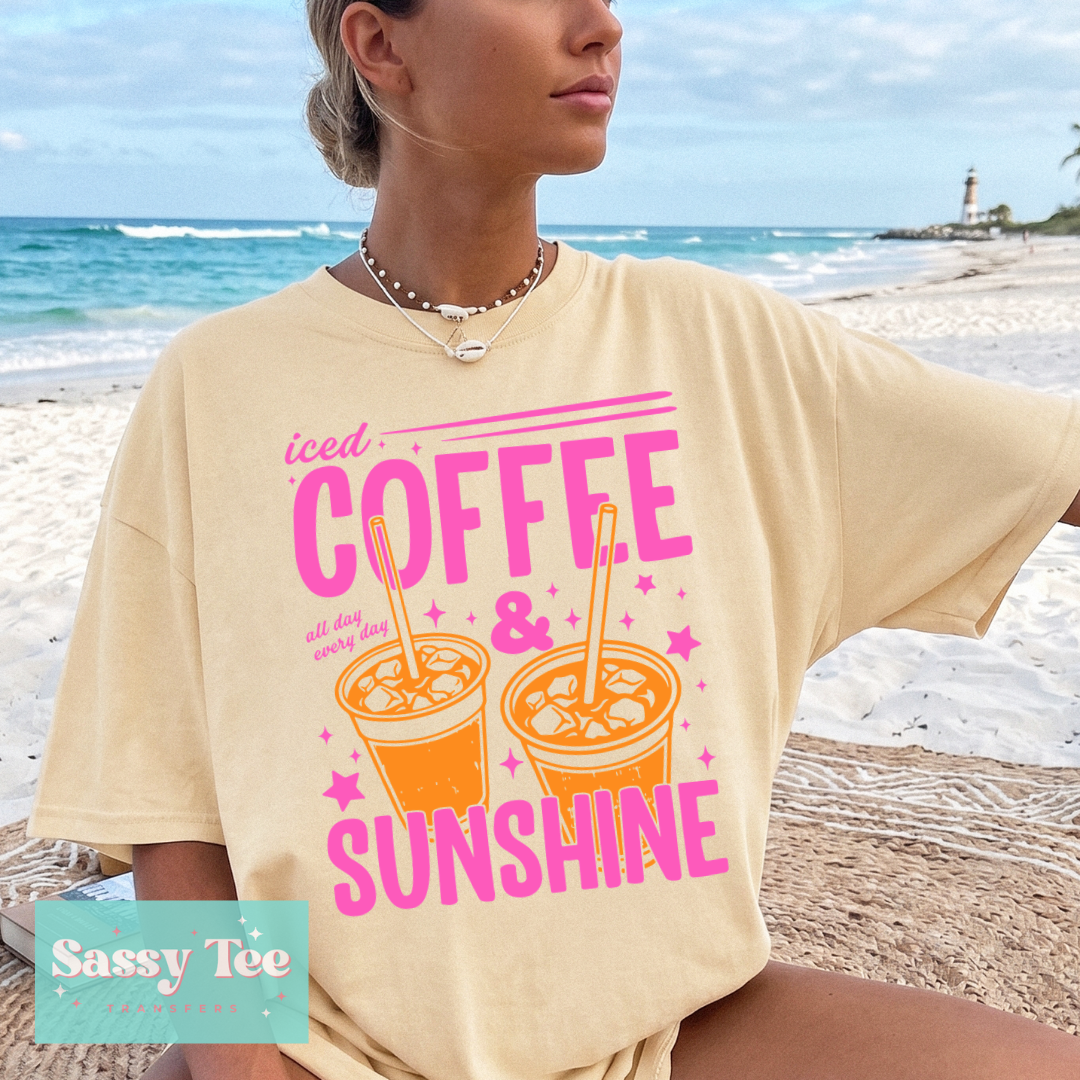 ICED COFEE SUNSHINE PINK ORANGE **Preorder/Restock Ships in 5-10 biz days**