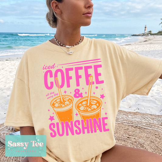 ICED COFEE SUNSHINE PINK ORANGE **Preorder/Restock Ships in 5-10 biz days**