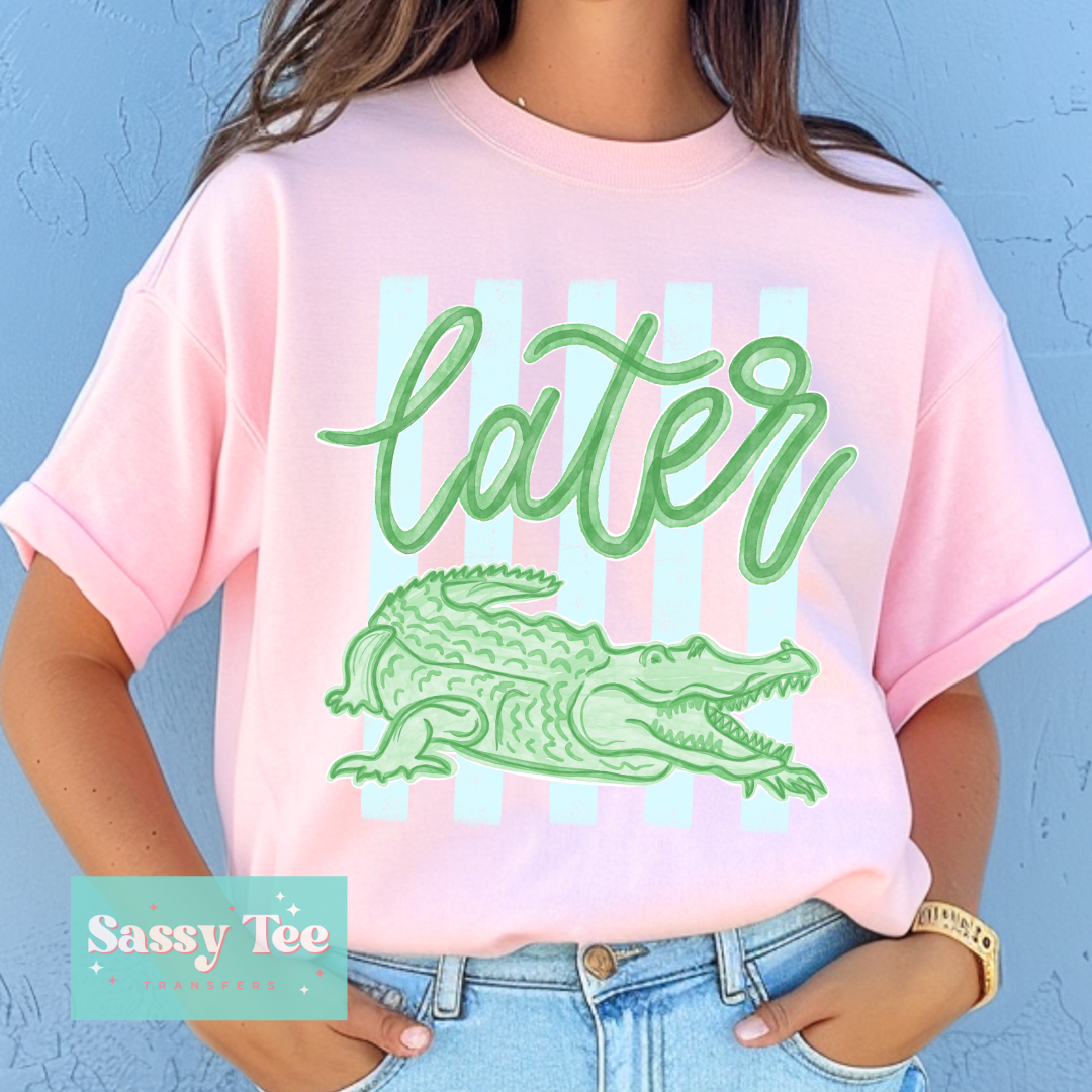 LATER GATOR BRIGHT PREPPY STRIPES **Preorder/Restock Ships in 5-10 biz days**