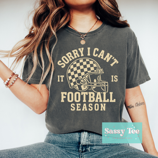 SORRY CAN'T FOOTBALL SEASON CREAM **Preorder/Restock Ships in 5-10 biz days**