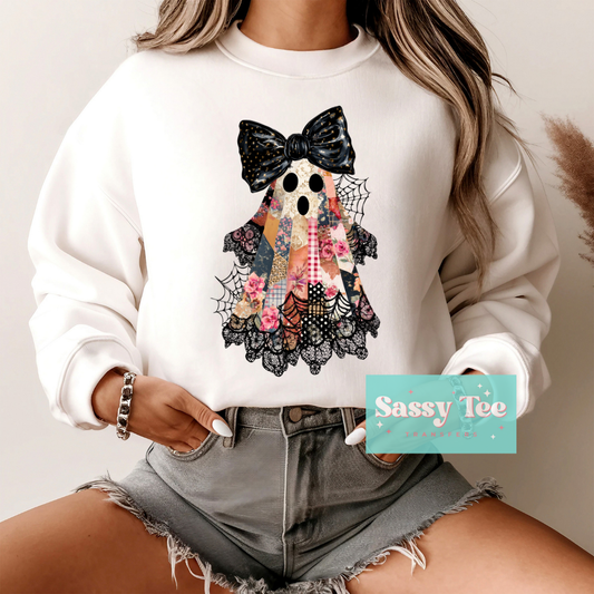 GHOST EMBROIDER BLACK LACE **Preorder/Restock Ships in 5-10 biz days**