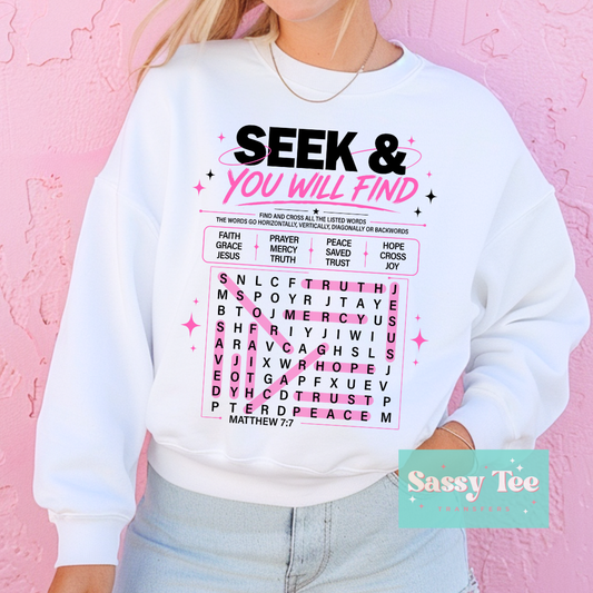 SEEK AND FIND FAITH **Preorder/Restock Ships in 5-10 biz days**