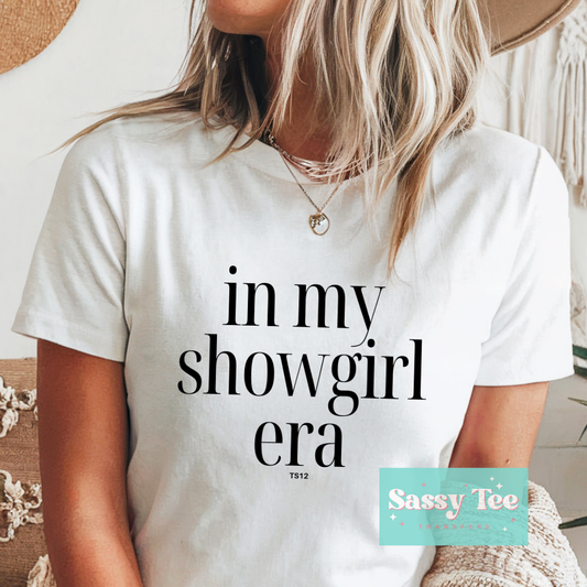 IN MY SHOWGIRL ERA BLACK SWIFT **Preorder/Restock Ships in 5-10 biz days**