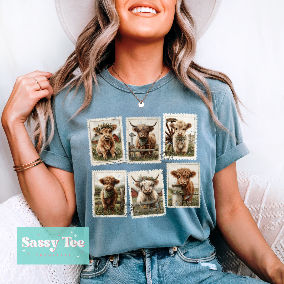 CUTE HIGHLAND COW STAMPS **Preorder/Restock Ships in 5-10 biz days**