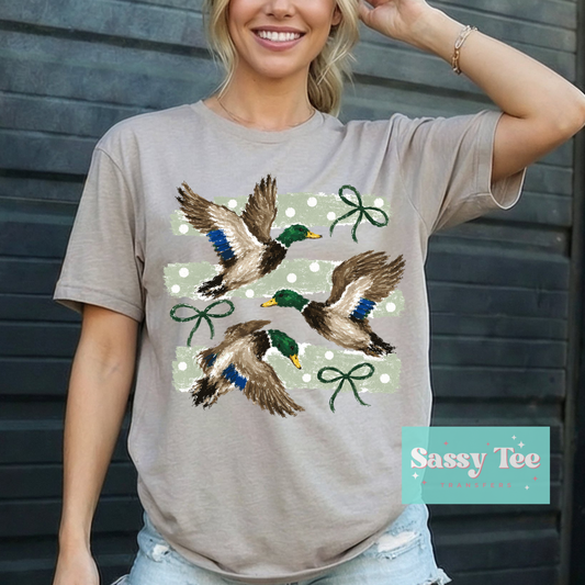 DUCK SEASON PREPPY STRIPES BOWS **Preorder/Restock Ships in 5-10 biz days**