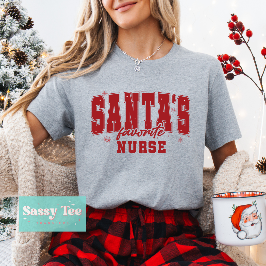 SANTA'S FAVORITE NURSE **Preorder/Restock Ships in 5-10 biz days**