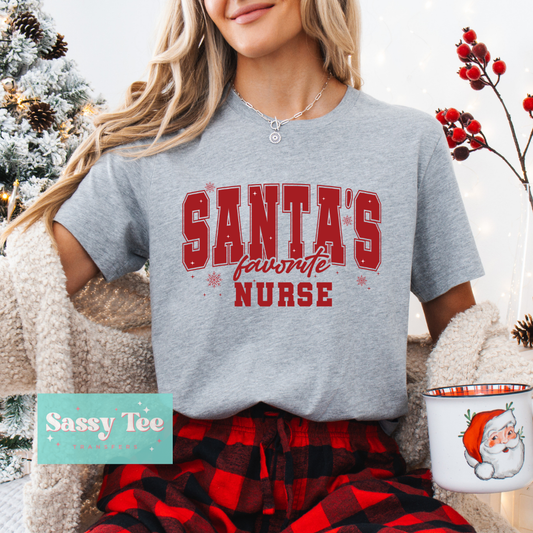SANTA'S FAVORITE NURSE **Preorder/Restock Ships in 5-10 biz days**