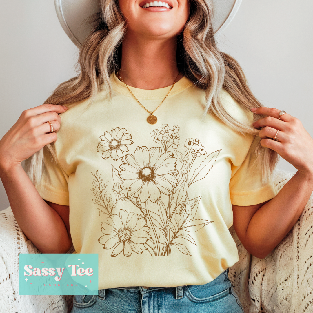WILDFLOWERS BROWN **Preorder/Restock Ships in 5-10 biz days**