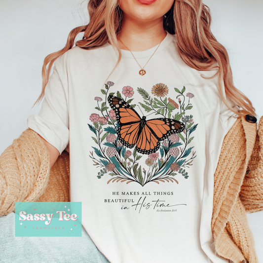 HE MAKES ALL THINGS BEAUTIFUL BUTTERFLY **Preorder/Restock Ships in 5-10 biz days**