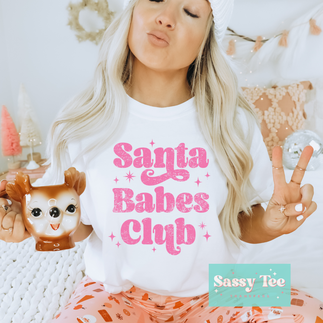 SANTA BABES CLUB PINK **Preorder/Restock Ships in 5-10 biz days**