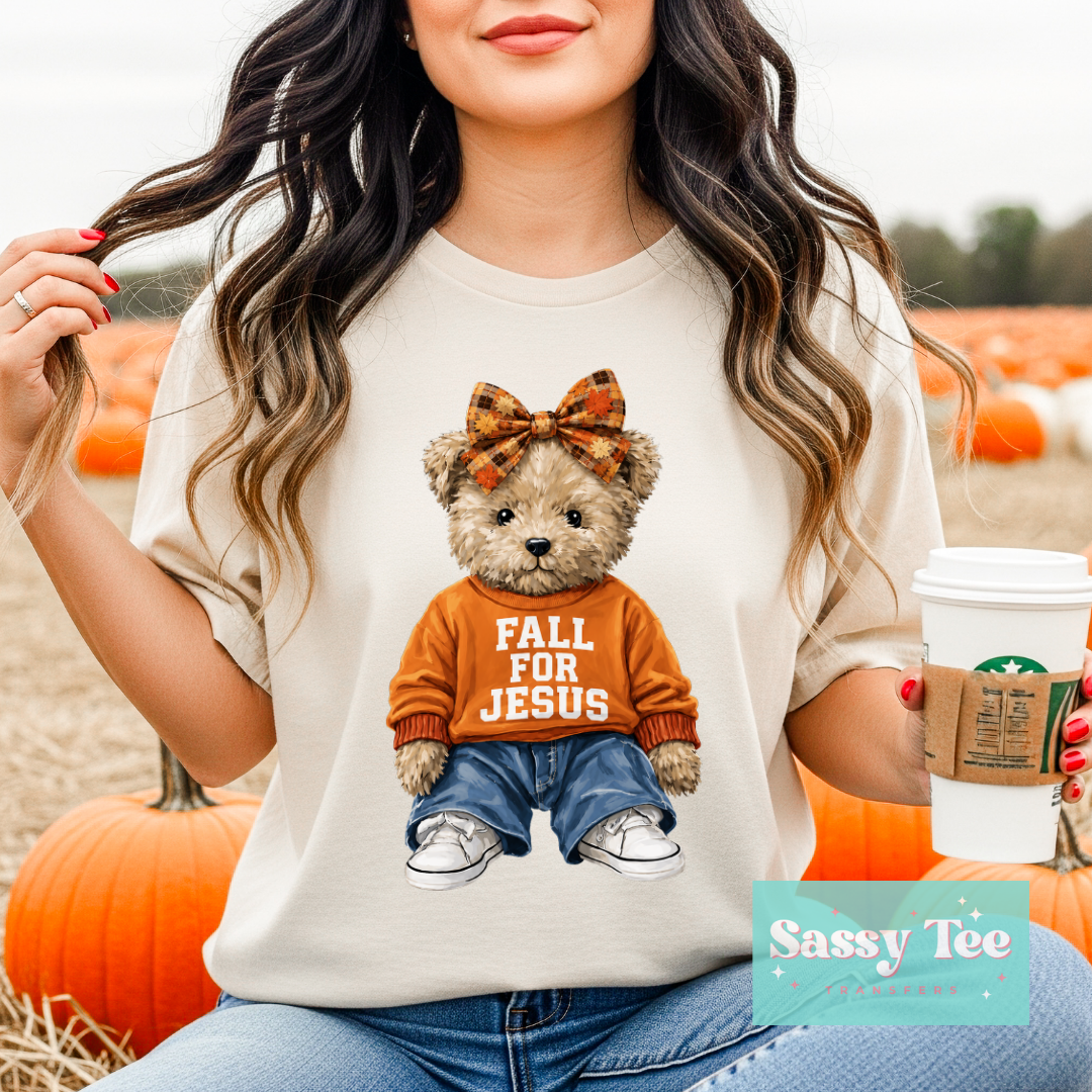 FALL FOR JESUS TEDDY BEAR **Preorder/Restock Ships in 5-10 biz days**